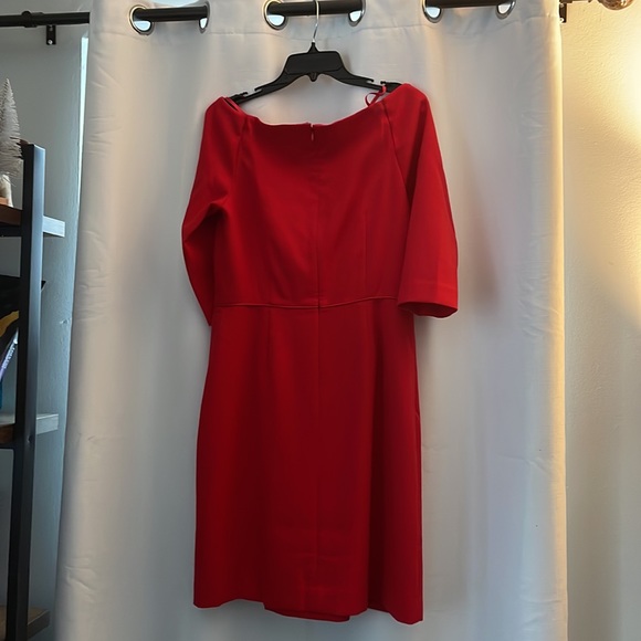 Red Ann Taylor fitted dress - Picture 4 of 4